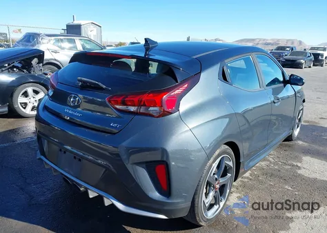 2019 Hyundai Veloster Turbo Ultimate из США, поврежденный, VIN KMHTH6AB5KU014864